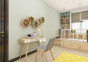 Дизайн интерьера детской комнаты для девочки