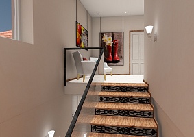 Дизайн интерьера двухэтажной квартиры студии